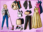 Click to Play Anime Girl and Dog Dressup