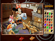 Click to Play Mickey, Donald, and Goofy Online Coloring