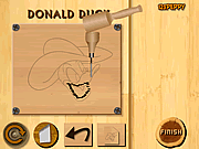 Click to Play Wood Carving Donald Duck